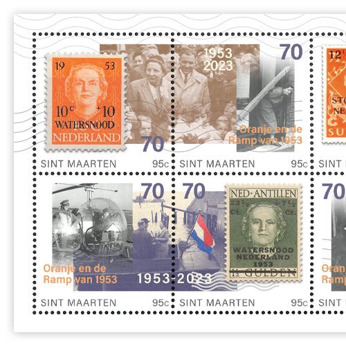 Het Officiële Postzegelvel “Oranje en de Ramp van 1953” - Edel Collecties