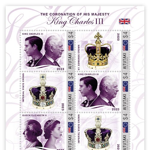 Het Officiële Postzegelvel “The Coronation of His Majesty King Charles III of the United Kingdom London Westminster Abbey, 6th May 2023” - Edel Collecties
