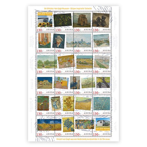 Het officiële “Van Gogh Museum 50 Jaar Inspiratie 1973-2023” Postzegelvel - Edel Collecties