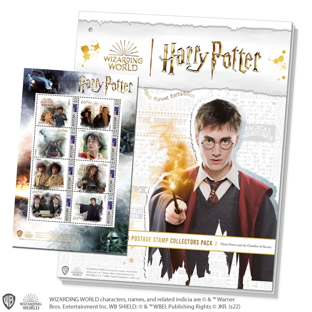 The Complete Official Harry Potter Postage Stamp Collectors Pack “Harry Potter and the Chamber of Secrets” - Edel Collecties