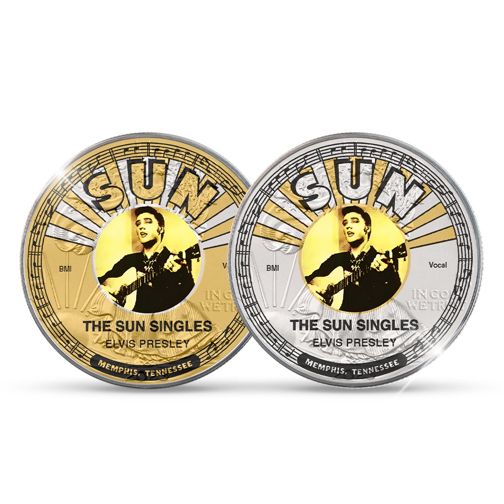 The Official “Elvis Presley Start of his career 70th anniversary 1953 – 2023” Massive Silver Eagle set - Edel Collecties
