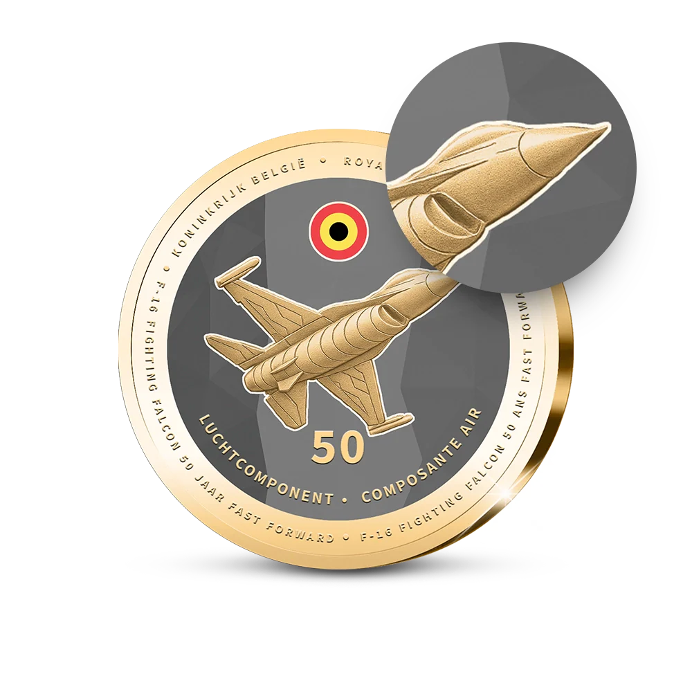 Die belgische Gedenkausgabe „F-16: 50 Jahre im Schnelldurchlauf“