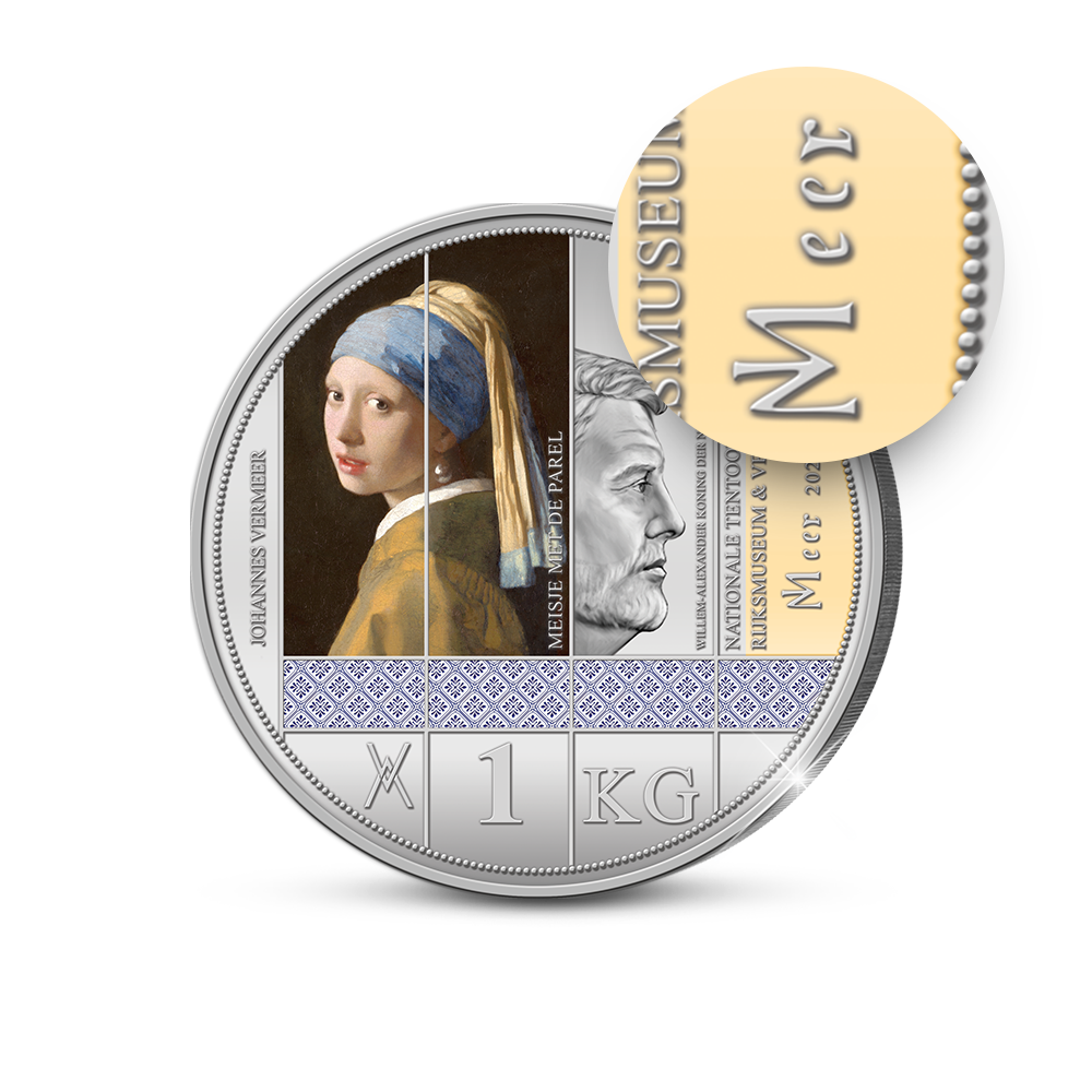 Die 350 Jahre Johannes Vermeer 1 Kilo Gedenkausgabe „Das Mädchen mit dem Perlenohrring“
