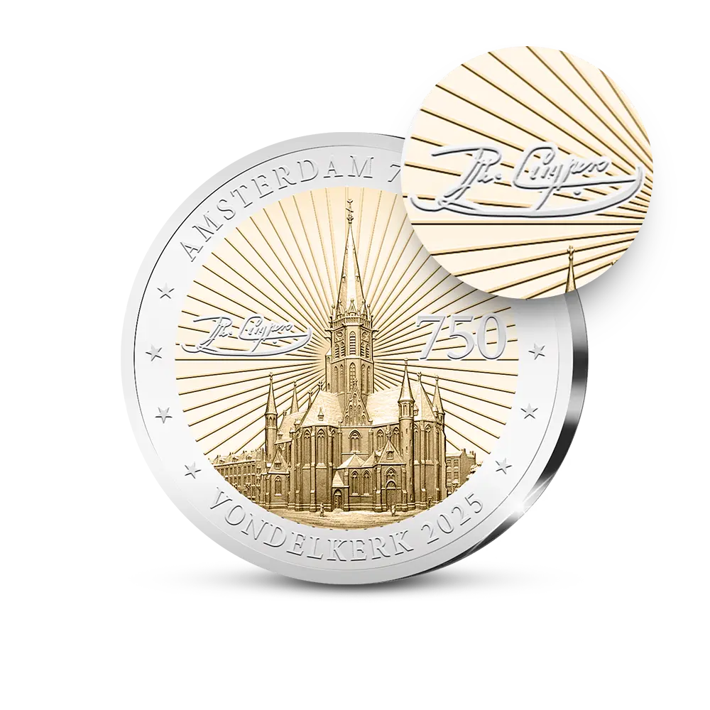 De Nederlandse Herdenkingsuitgifte Amsterdam 750 Jaar: Vondelkerk Amsterdam