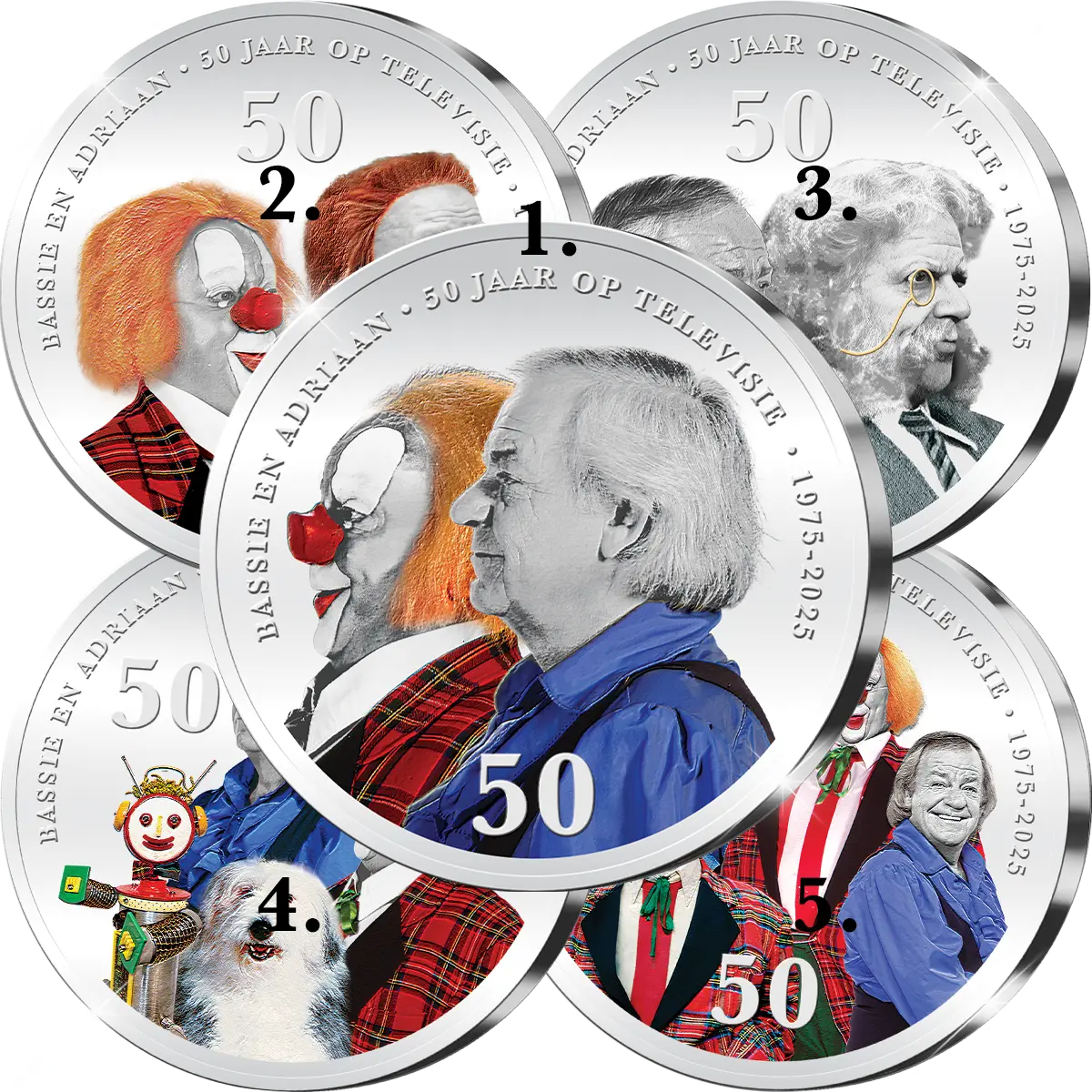 Schrijf u in voor de complete collectie én de gratis cadeaus: ‘Bassie & Adriaan 50 Jaar op Televisie’
