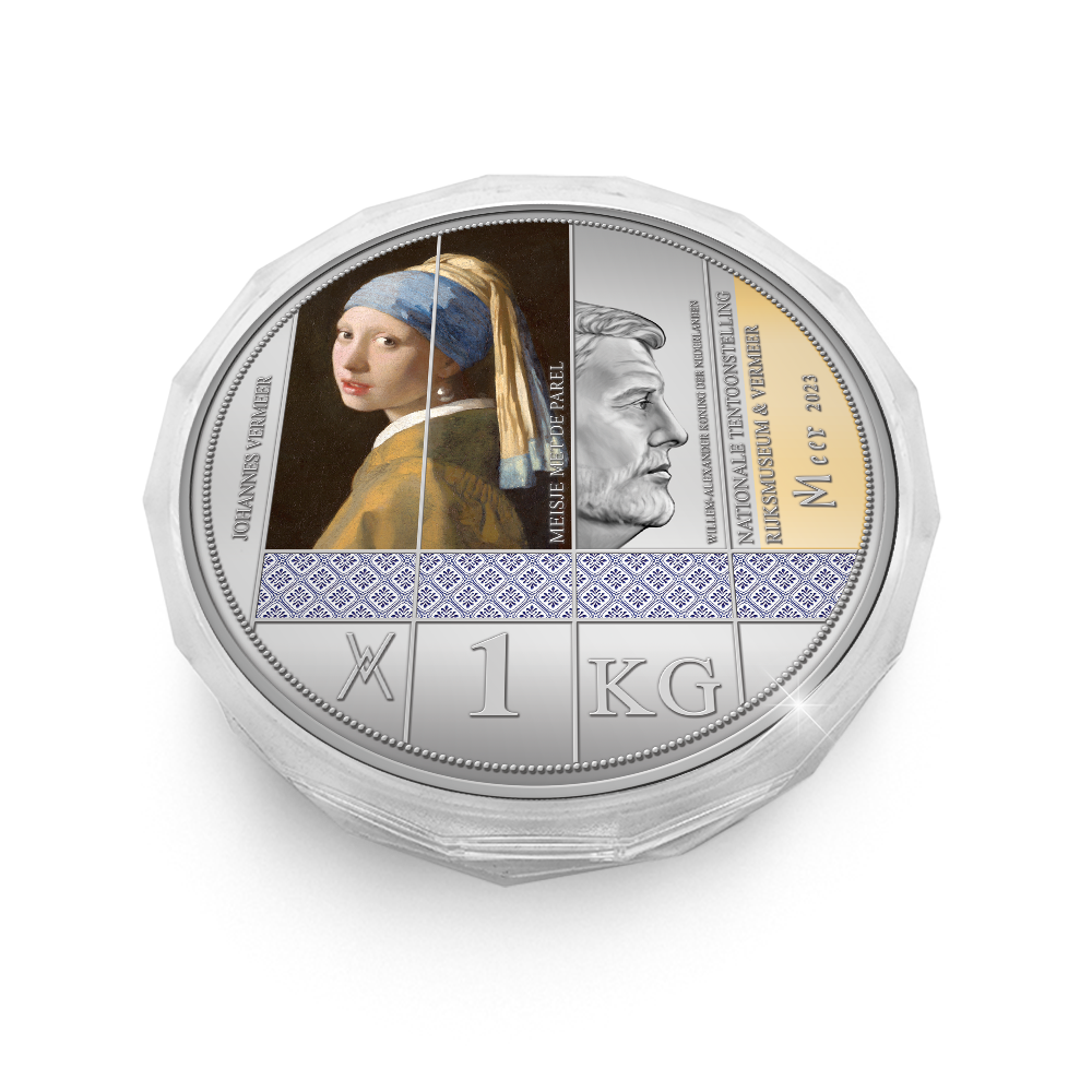 Die 350 Jahre Johannes Vermeer 1 Kilo Gedenkausgabe „Das Mädchen mit dem Perlenohrring“