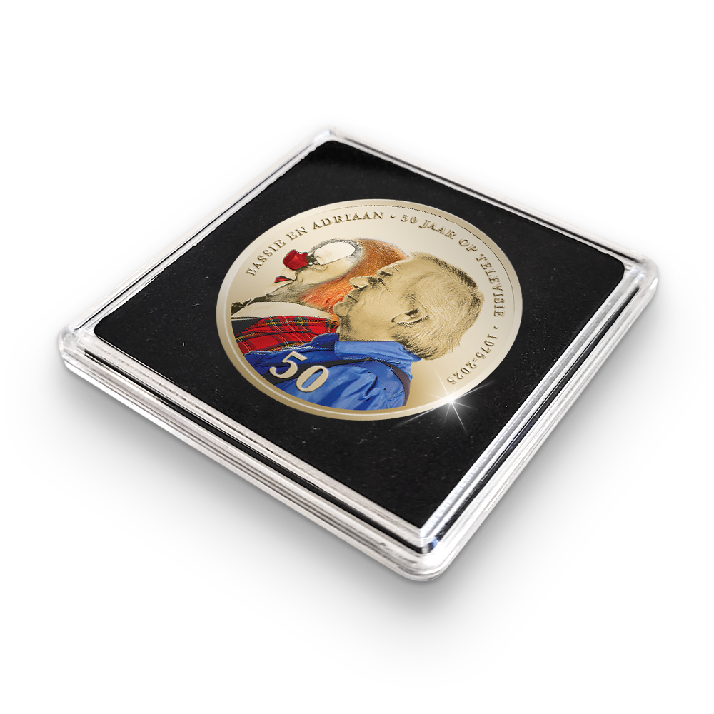 De officiële Herdenkingsuitgifte ‘Bassie & Adriaan Gouden Jubileum’