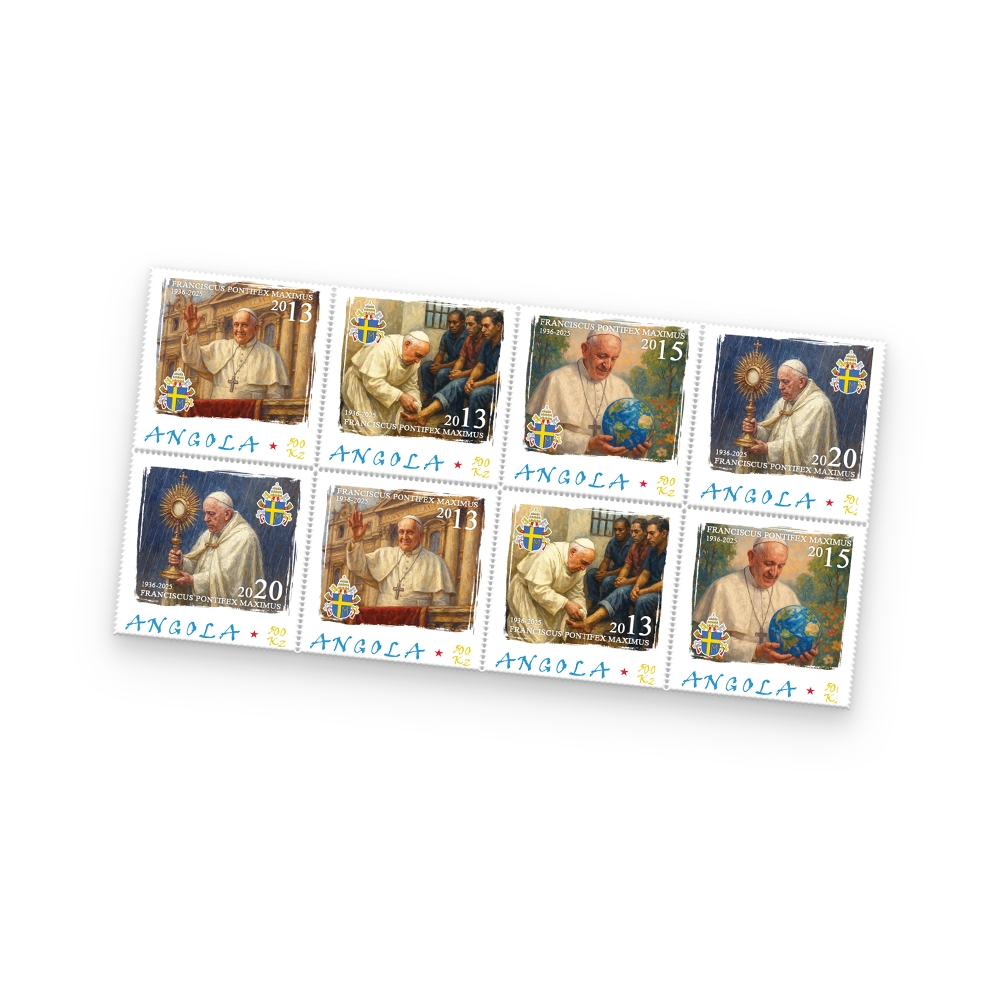 Het Paus Franciscus Herdenkingspostzegelvel
