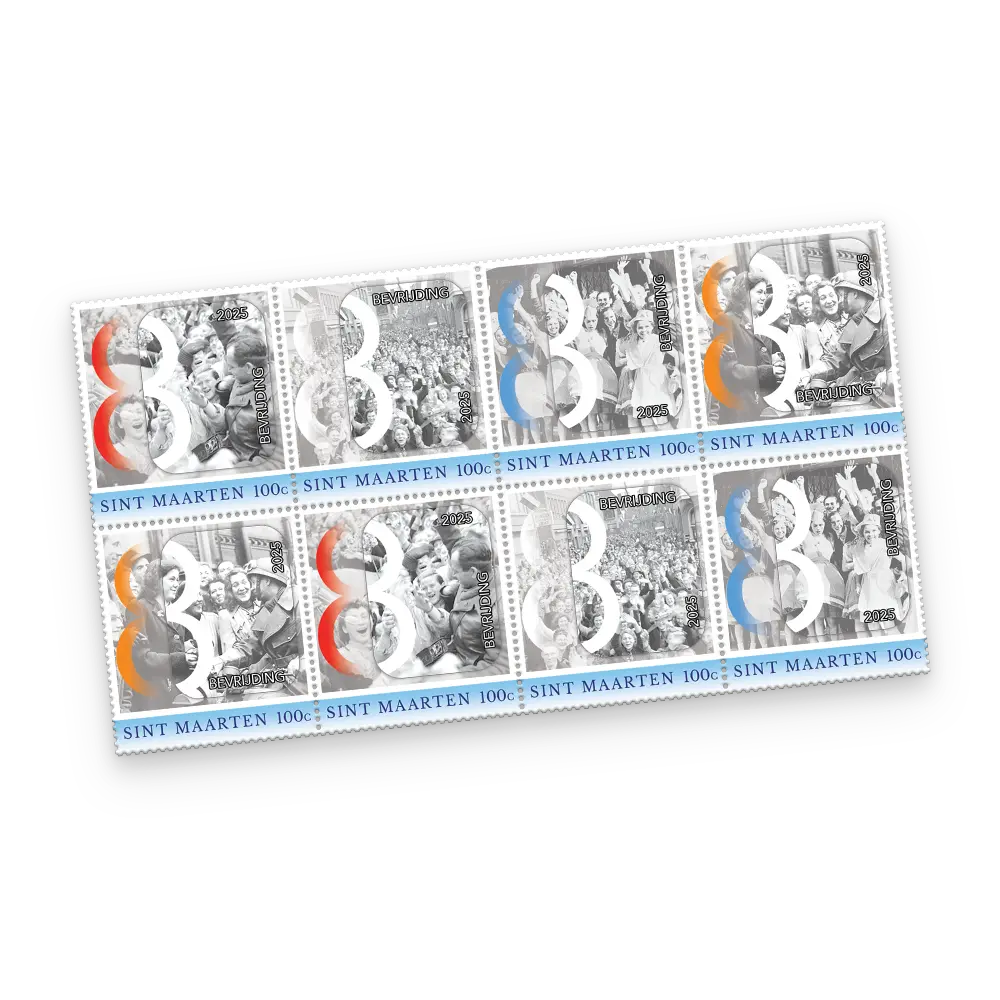 Herdenkingspostzegelvel Nederland 80 Jaar Bevrijd
