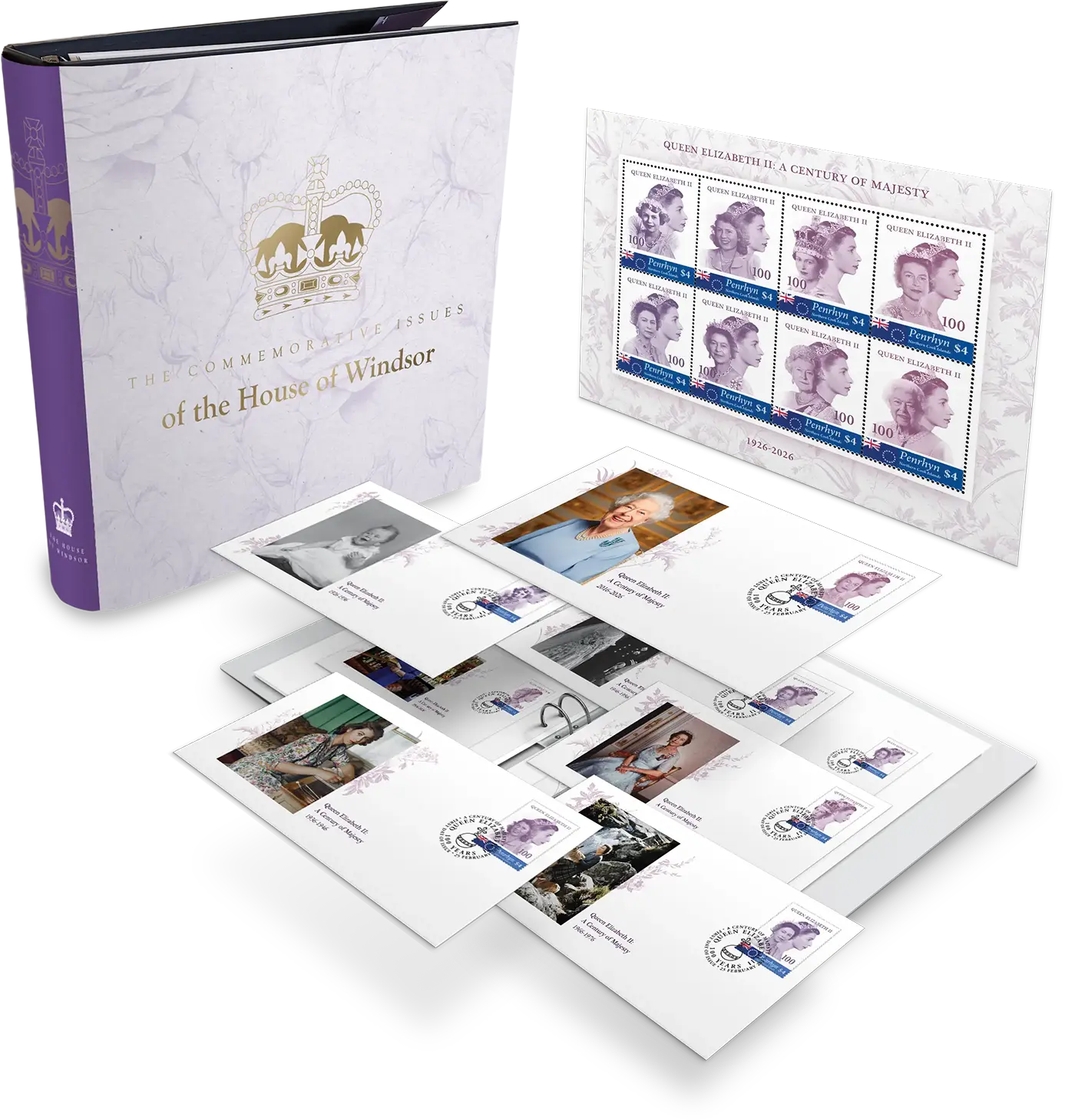 De Postzegelcollectie “Queen Elizabeth II: A Century of Majesty”