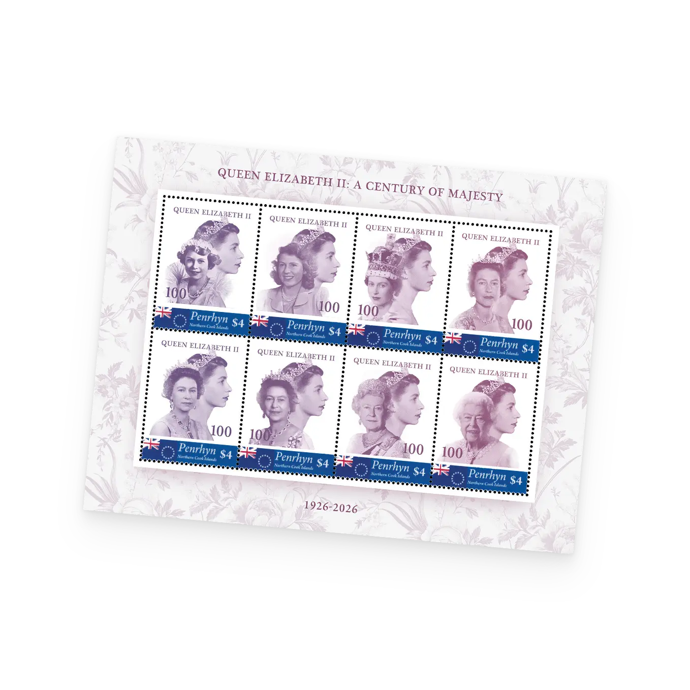 De Postzegelcollectie “Queen Elizabeth II: A Century of Majesty”