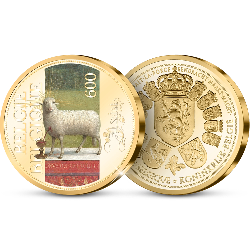 De Eerste Belgische Herdenkingsuitgifte "De Aanbidding van het Lam Gods"