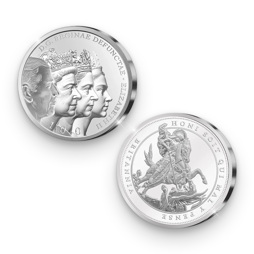 De Eerste Slag van de Engelse Herdenkingsuitgifte ‘Queen Elizabeth II: A Century of Majesty’