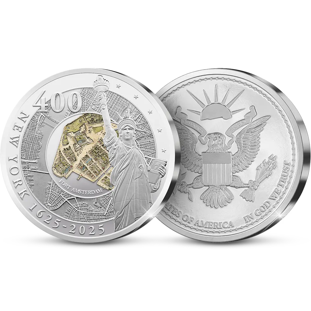 De primeurslag van de eerste Amerikaanse herdenkingsuitgifte ‘400th Anniversary of New York’
