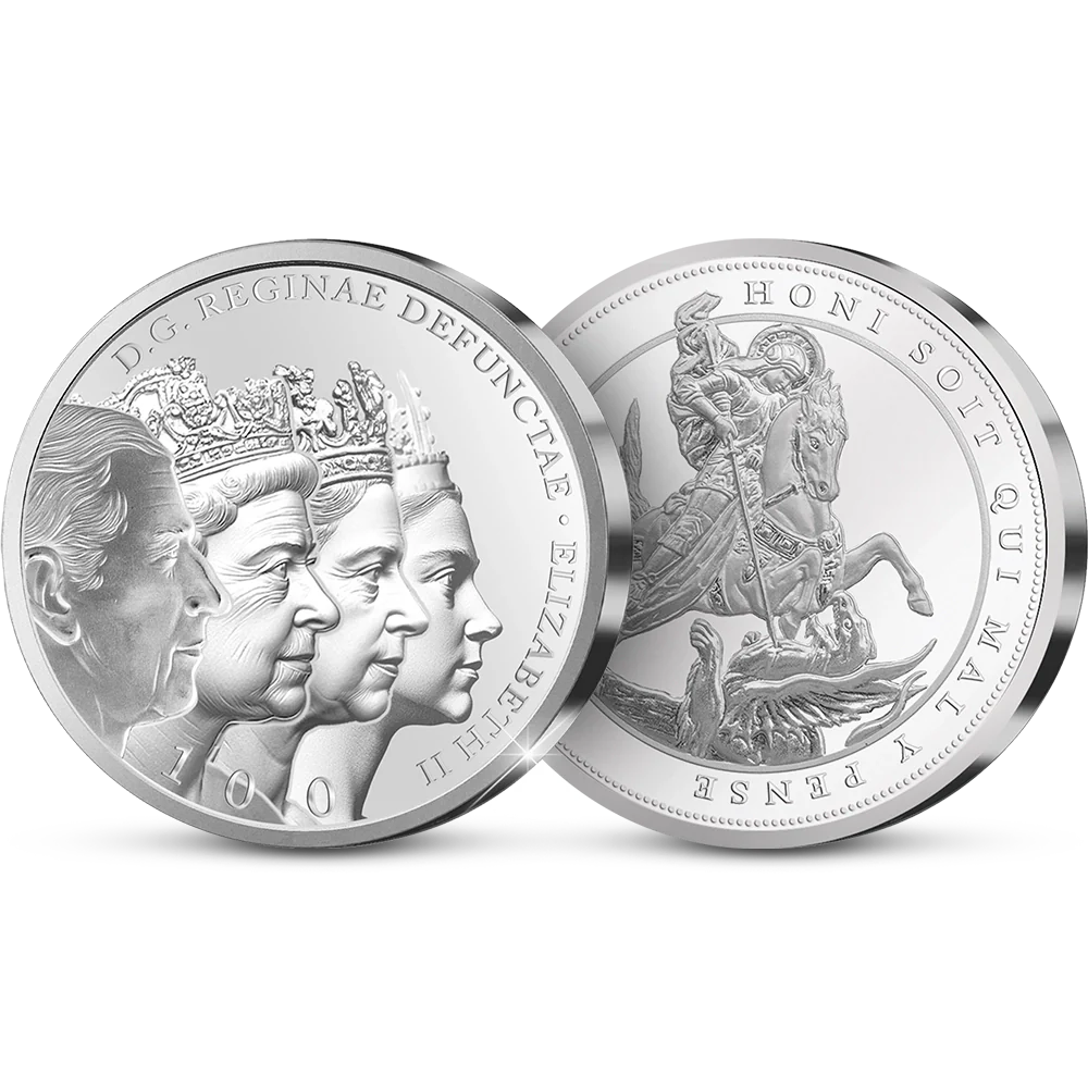 De Eerste Slag van de Engelse Herdenkingsuitgifte ‘Queen Elizabeth II: A Century of Majesty’