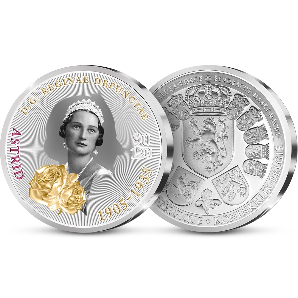 De Primeurslag van de Belgische Herdenkingsuitgifte Dubbeljubileum Koningin Astrid 1905-1935-2025