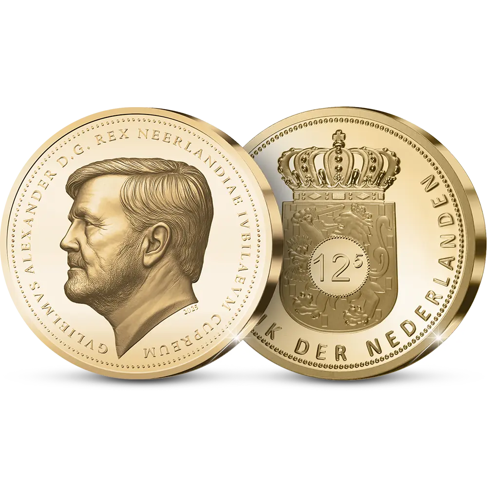 De Eerste Koninklijke Soeverein 2025 Herdenkingsuitgifte ‘Willem-Alexander 12,5 Jaar Koning der Nederlanden’