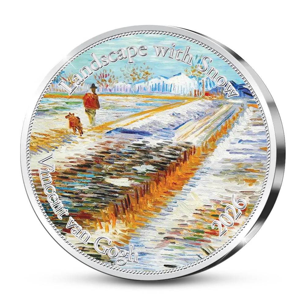De Vincent van Gogh EUROPA Herdenkingsuitgifte: Winter 2026 'Landschap met Sneeuw 1888'