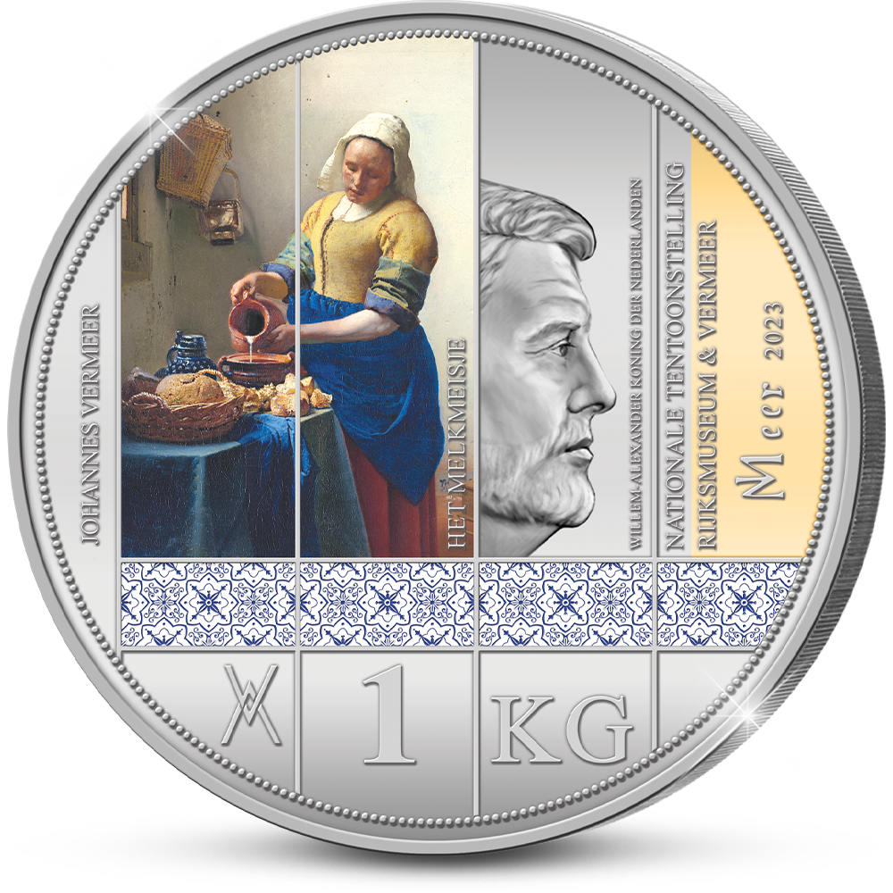 De 350 jaar Johannes Vermeer 1 Kilo Herdenkingsuitgifte ‘Het Melkmeisje’