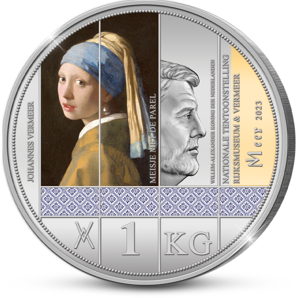 Die 350 Jahre Johannes Vermeer 1 Kilo Gedenkausgabe „Das Mädchen mit dem Perlenohrring“
