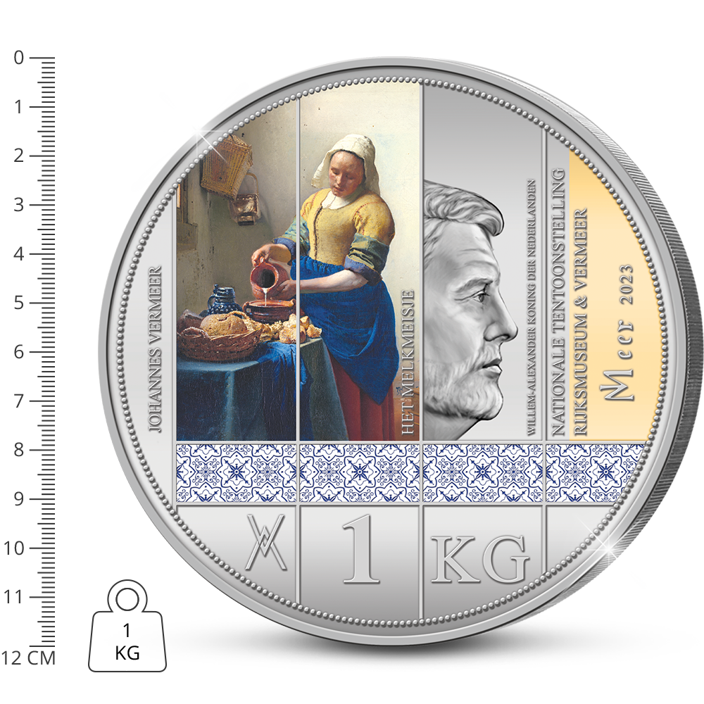 De 350 jaar Johannes Vermeer 1 Kilo Herdenkingsuitgifte ‘Het Melkmeisje’