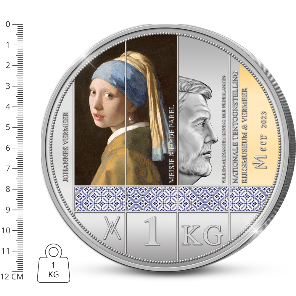 Die 350 Jahre Johannes Vermeer 1 Kilo Gedenkausgabe „Das Mädchen mit dem Perlenohrring“