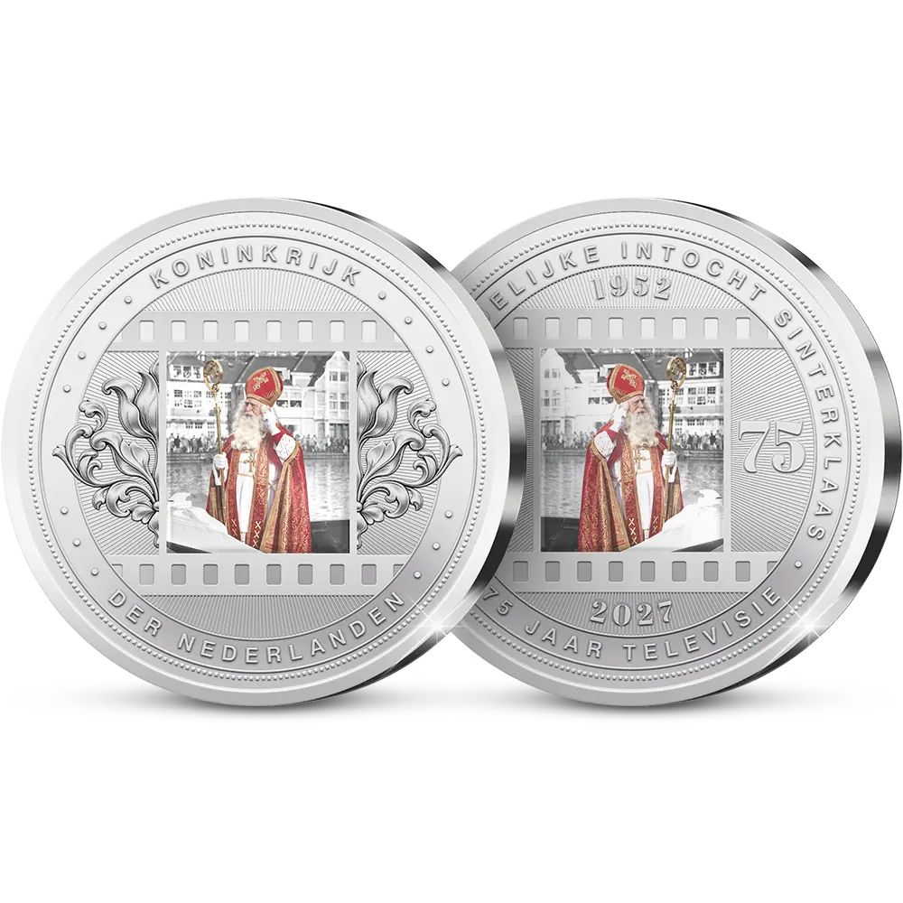 De exclusieve Dubbeljubileumuitgifte "75 Jaar Televisie & Sinterklaasintocht"
