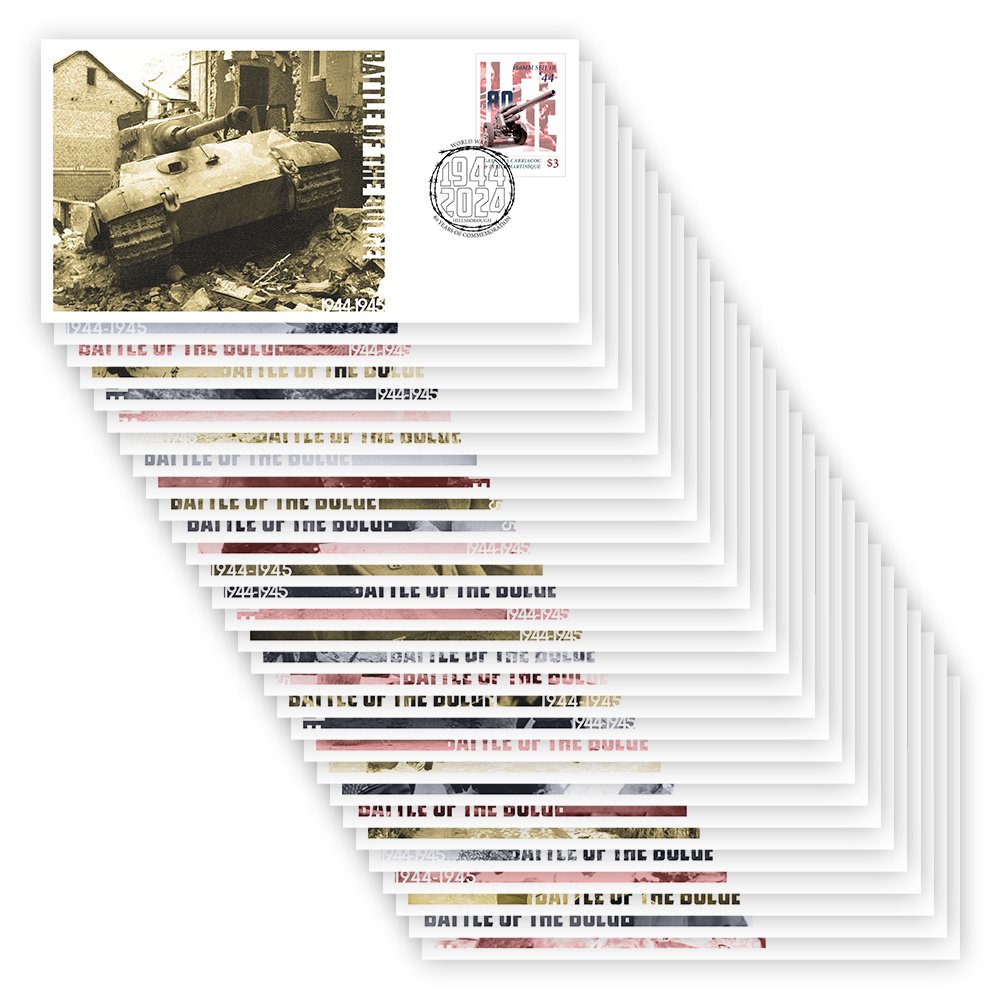 België Herdenkt: De Officiële “Slag om de Ardennen 1944” Postzegelcollectie 2024 - Edel Collecties
