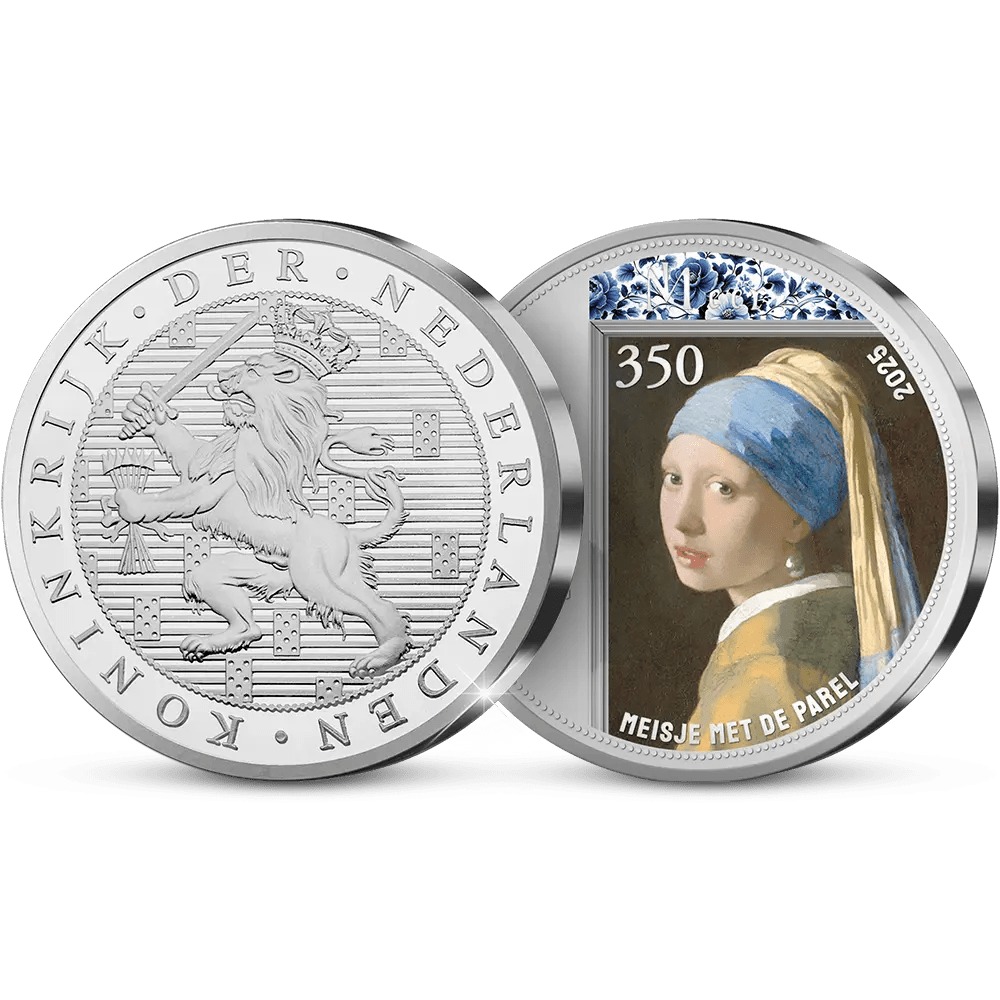 De 350 jaar Johannes Vermeer Herdenkingsuitgifte van Nederland ‘Meisje met de Parel’ - Edel Collecties