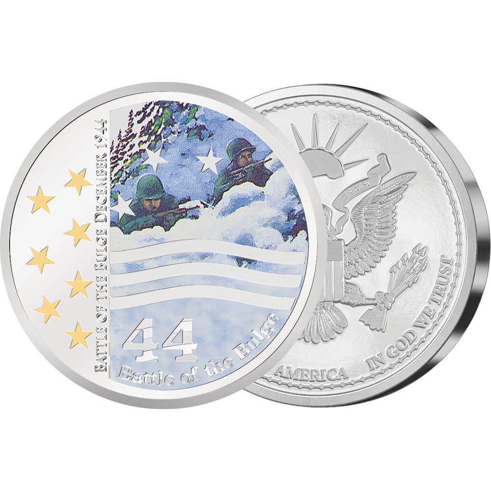 De Amerikaanse Herdenkingsuitgifte "The Battle of the Bulge 1944” (Slag om de Ardennen 1944) - Edel Collecties