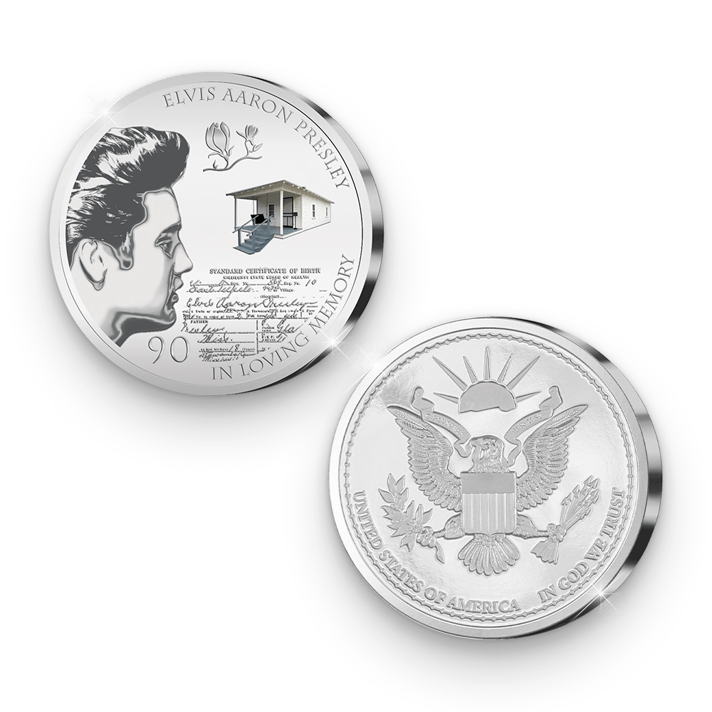 De Eerste Slag van de Amerikaanse Herdenkingsuitgifte “Elvis 90th Birthday Anniversary” - Edel Collecties