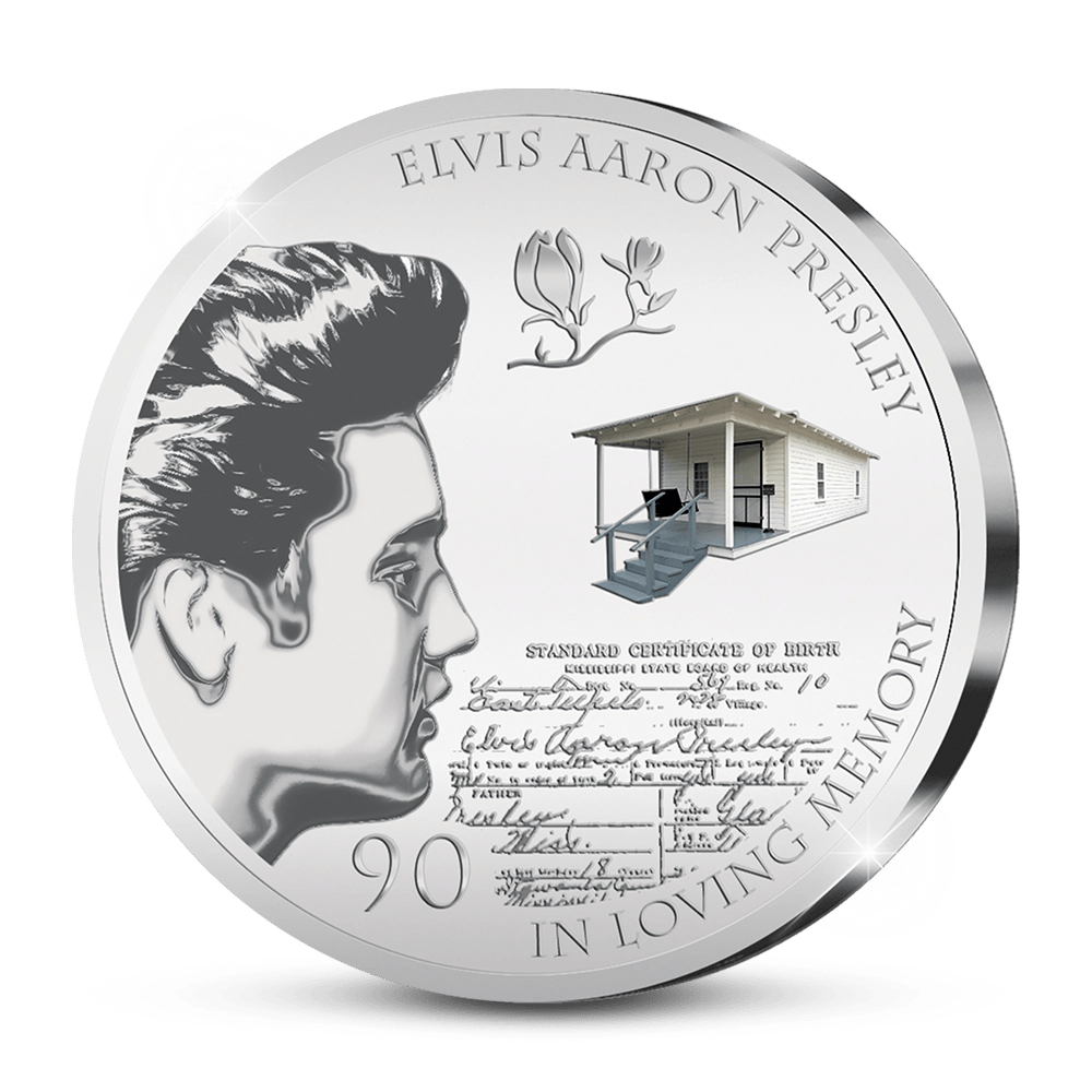 De Eerste Slag van de Amerikaanse Herdenkingsuitgifte “Elvis 90th Birthday Anniversary” - Edel Collecties