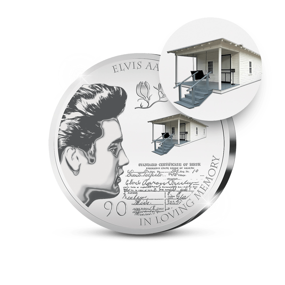 De Eerste Slag van de Amerikaanse Herdenkingsuitgifte “Elvis 90th Birthday Anniversary” - Edel Collecties
