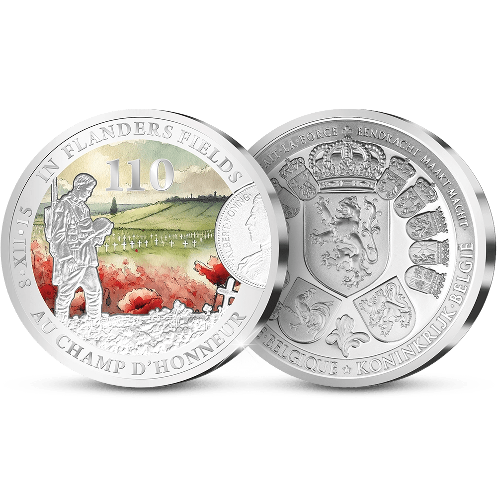 De Eerste Slag van de Belgische Herdenkingsuitgifte “In Vlaanderens Velden 110 jaar” - Edel Collecties