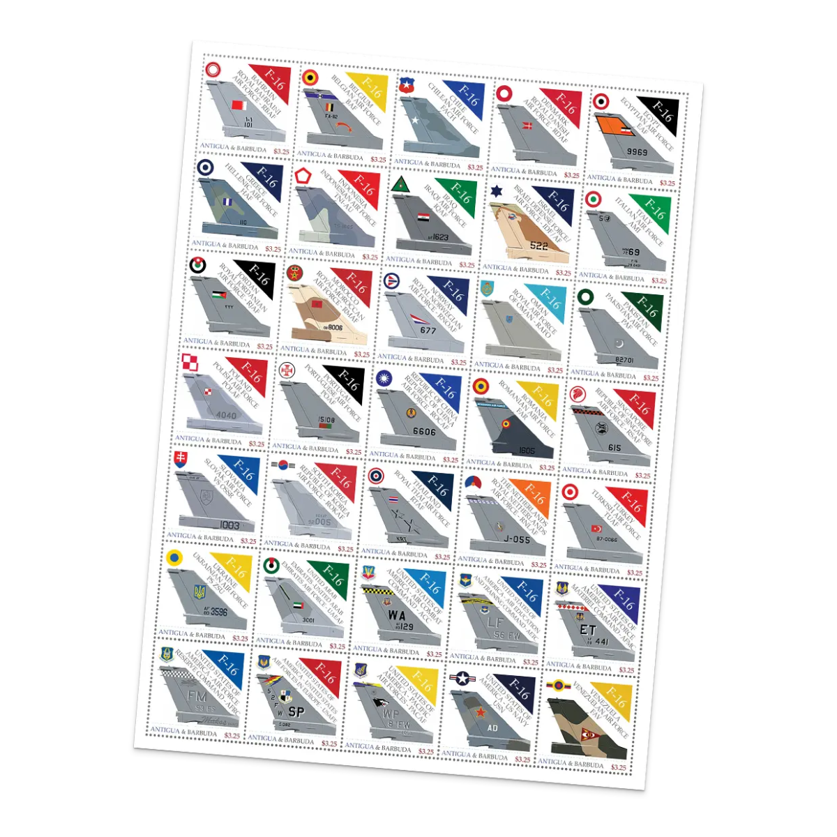 De Internationale Postzegelcollectie ‘F - 16 Fighting Falcon’ - Edel Collecties