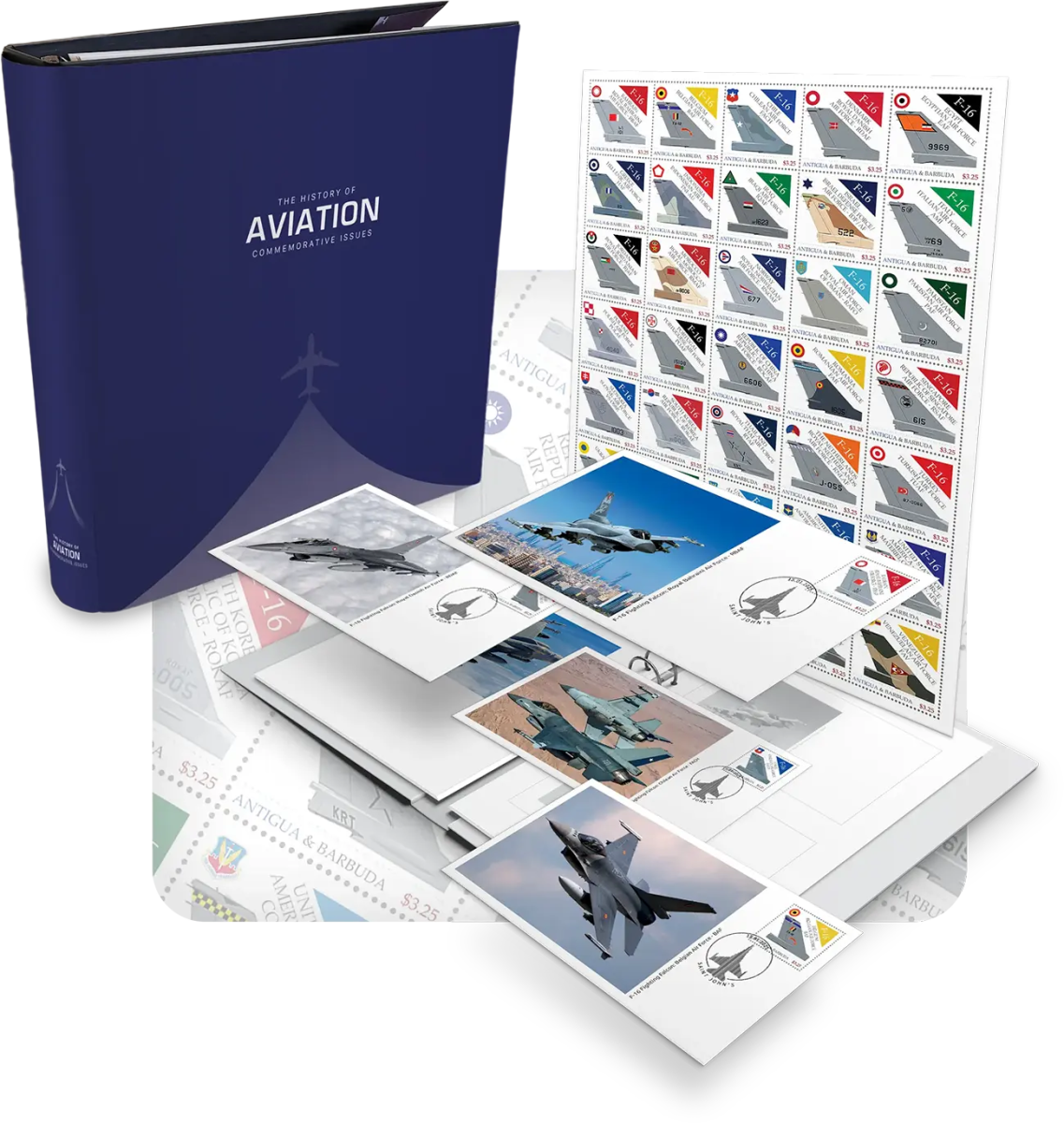 De Internationale Postzegelcollectie ‘F - 16 Fighting Falcon’ - Edel Collecties