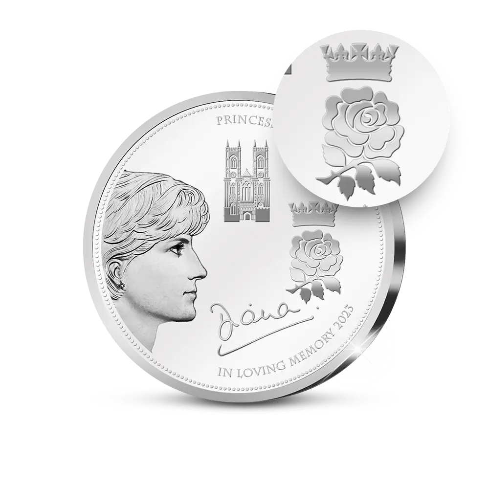 De verzilverde “Diana, Princess of Wales” Herdenkingsuitgifte van Engeland - Edel Collecties