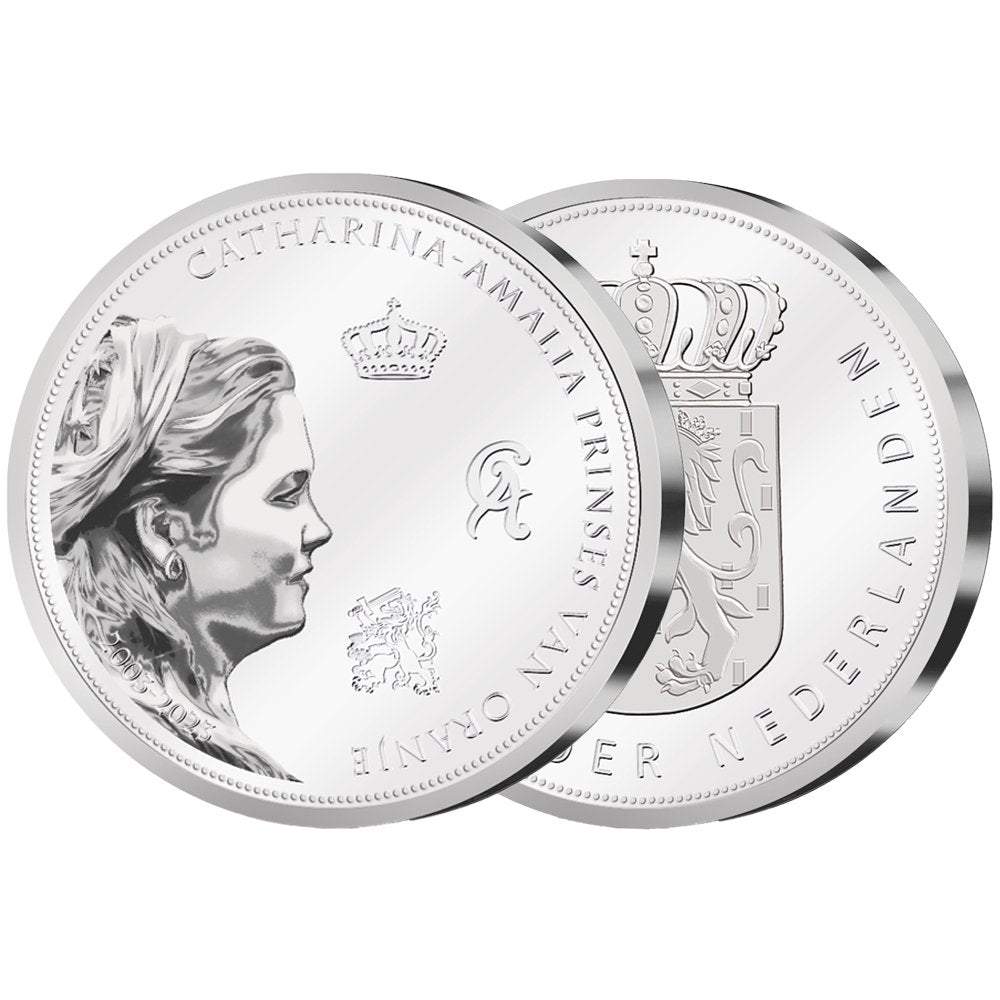 De verzilverde Prinses Amalia Herdenkingsuitgifte - Edel Collecties