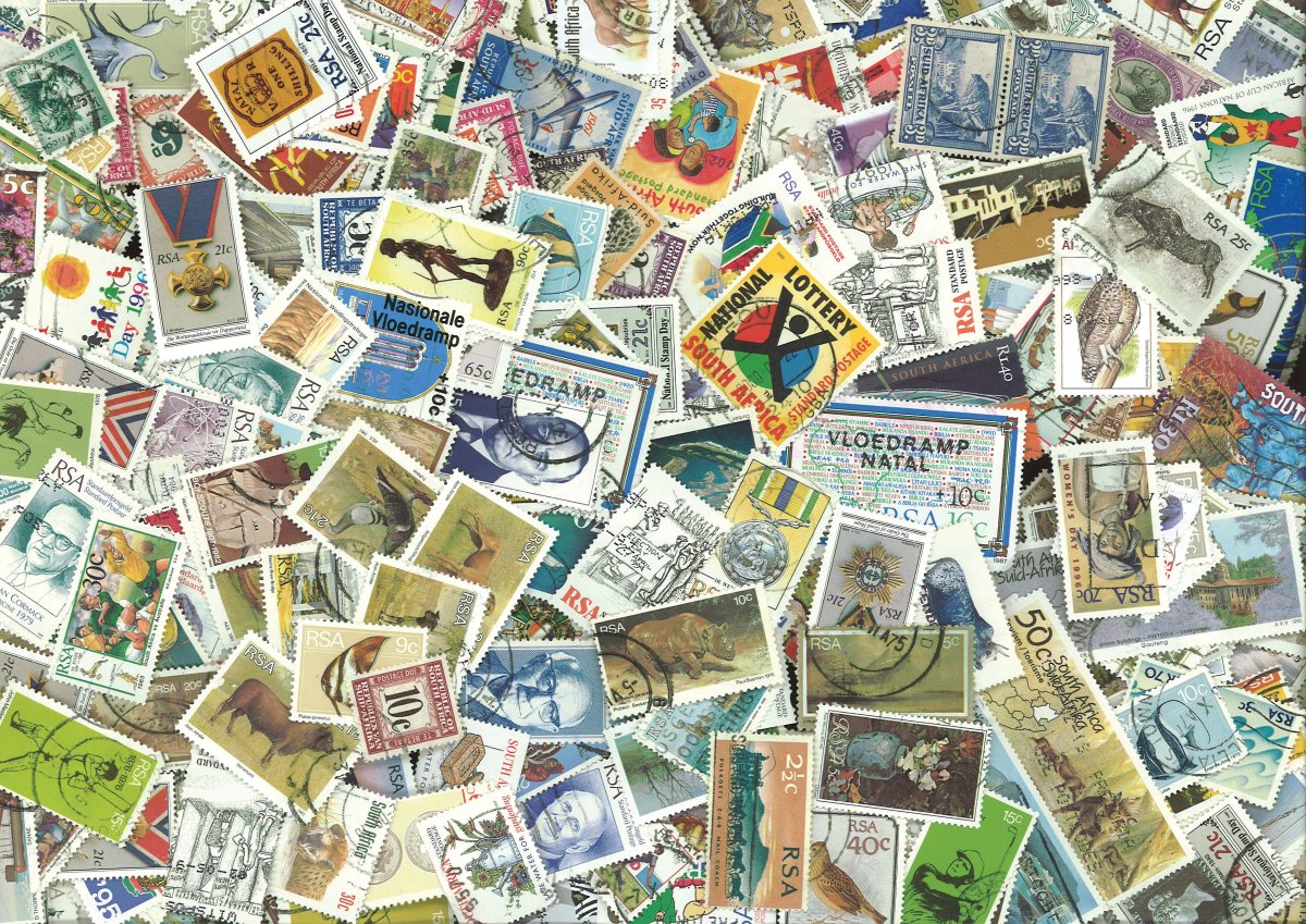 Een gigantische Verzameling Zuid-Afrika van bijna 800 verschillende postzegels - Edel Collecties
