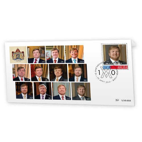 “10 Jaar Koning Willem-Alexander” Eerste-Dag-Envelop 2023 - Edel Collecties