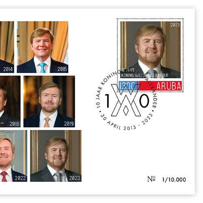 “10 Jaar Koning Willem-Alexander” Eerste-Dag-Envelop 2023