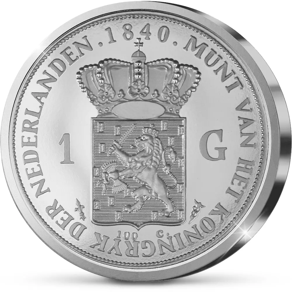 De eerste herslag van de 1 Gulden 1840 Willem II - Edel Collecties