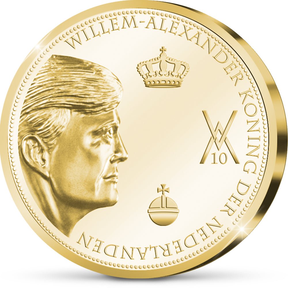De Officiële “10 Jaar Koning Willem-Alexander” Herdenkingsuitgifte van Nederland - Edel Collecties