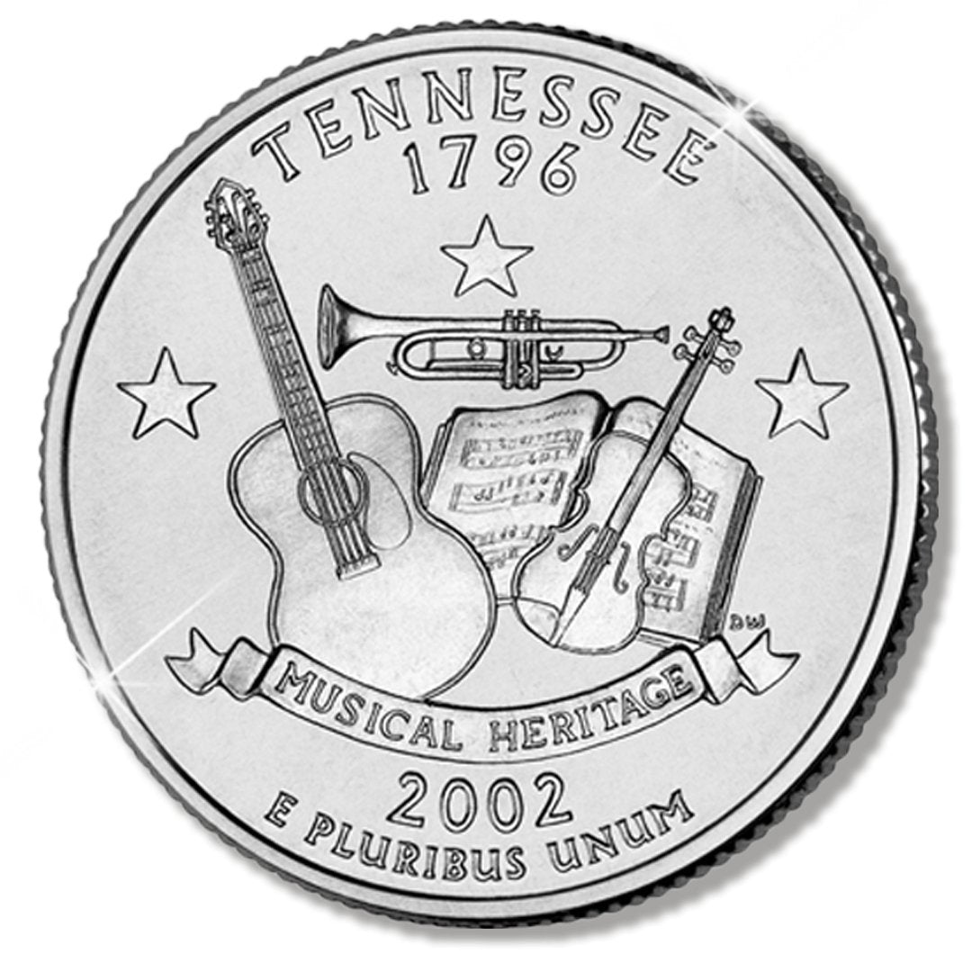 De Officiële Elvis Presley Tennessee State Quarter Dollar van Amerika “70th Anniversary Start Career Elvis Presley 1953-2023” - Edel Collecties