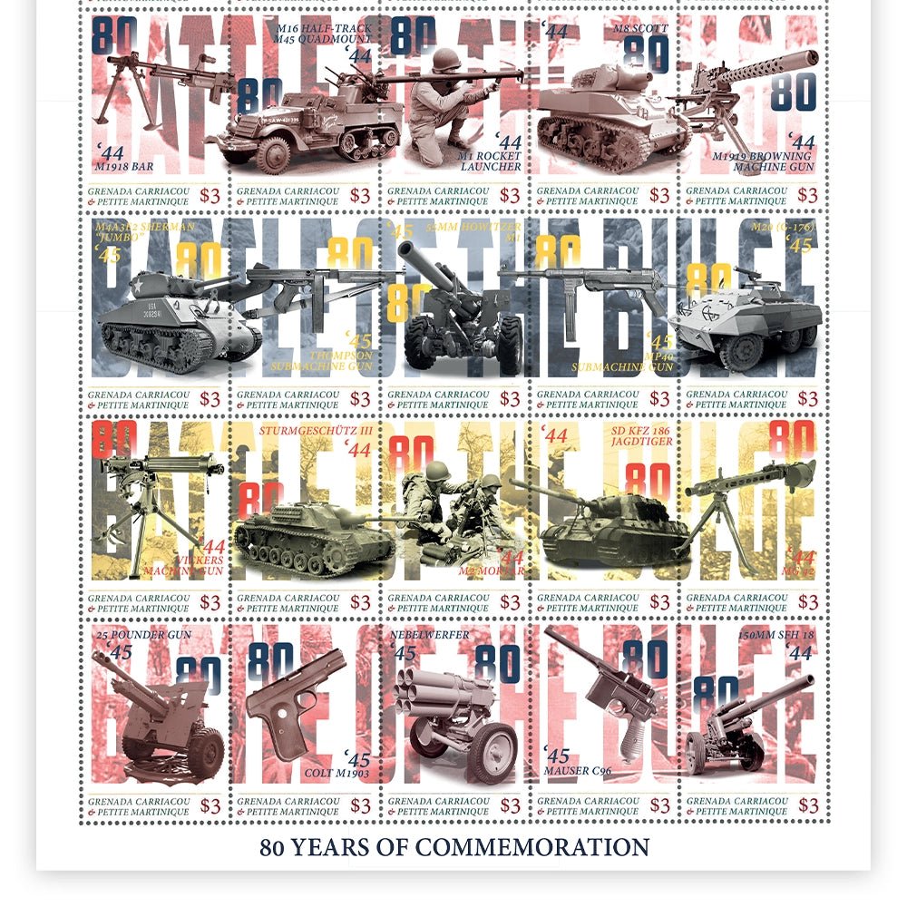 Het Officiële '80 Jaar Slag om de Ardennen' Postzegelvel - Edel Collecties