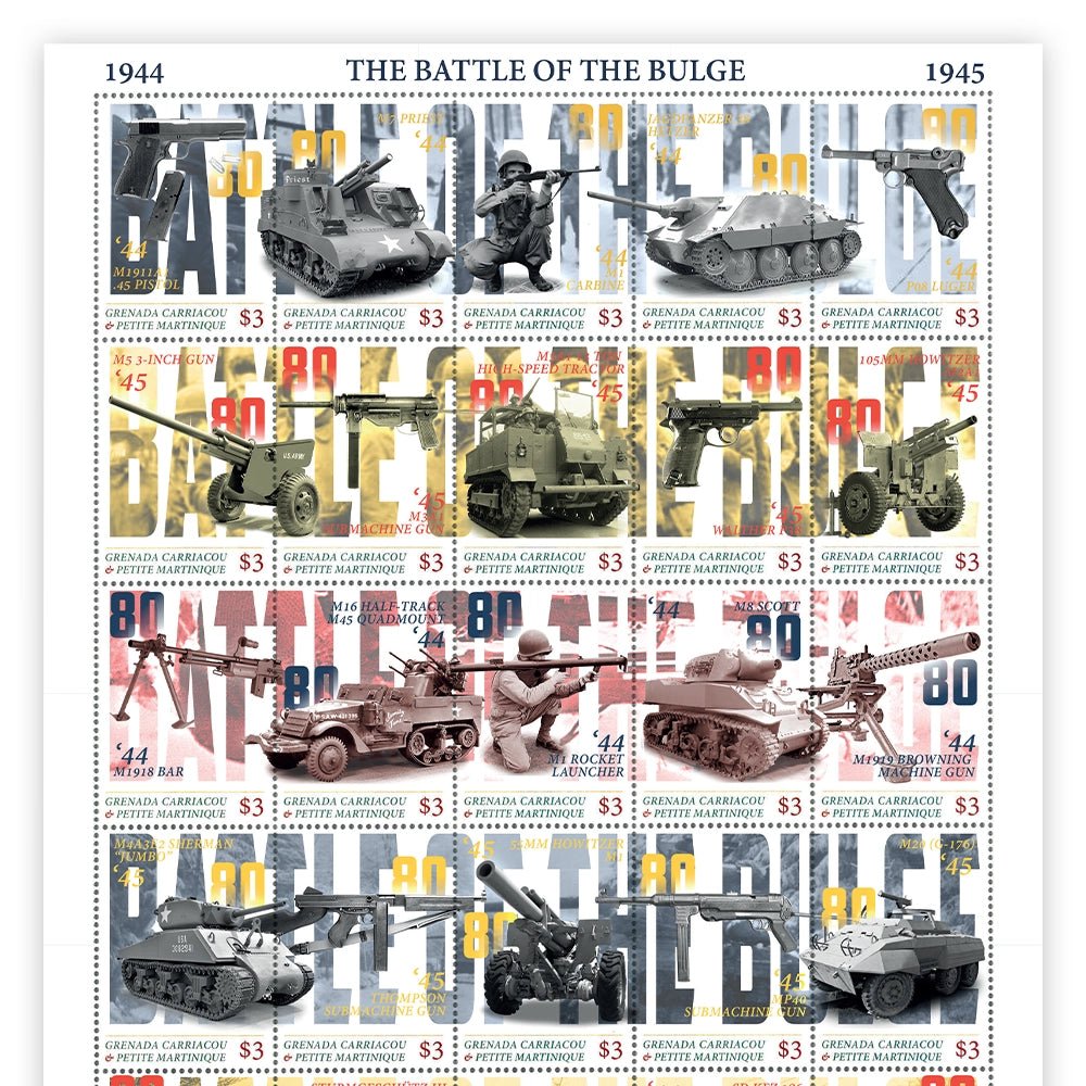 Het Officiële '80 Jaar Slag om de Ardennen' Postzegelvel - Edel Collecties