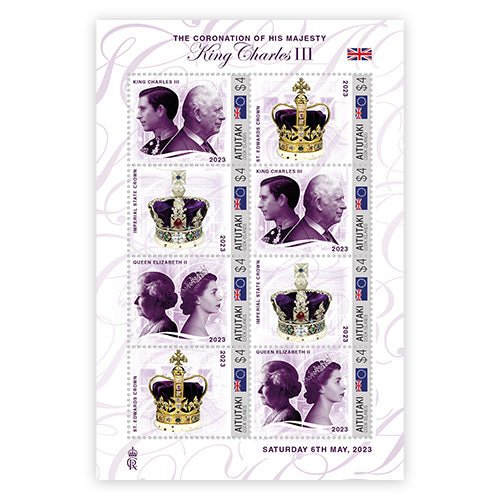 Het Officiële Postzegelvel “The Coronation of His Majesty King Charles III of the United Kingdom London Westminster Abbey, 6th May 2023” - Edel Collecties