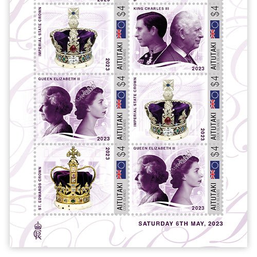 Het Officiële Postzegelvel “The Coronation of His Majesty King Charles III of the United Kingdom London Westminster Abbey, 6th May 2023” - Edel Collecties