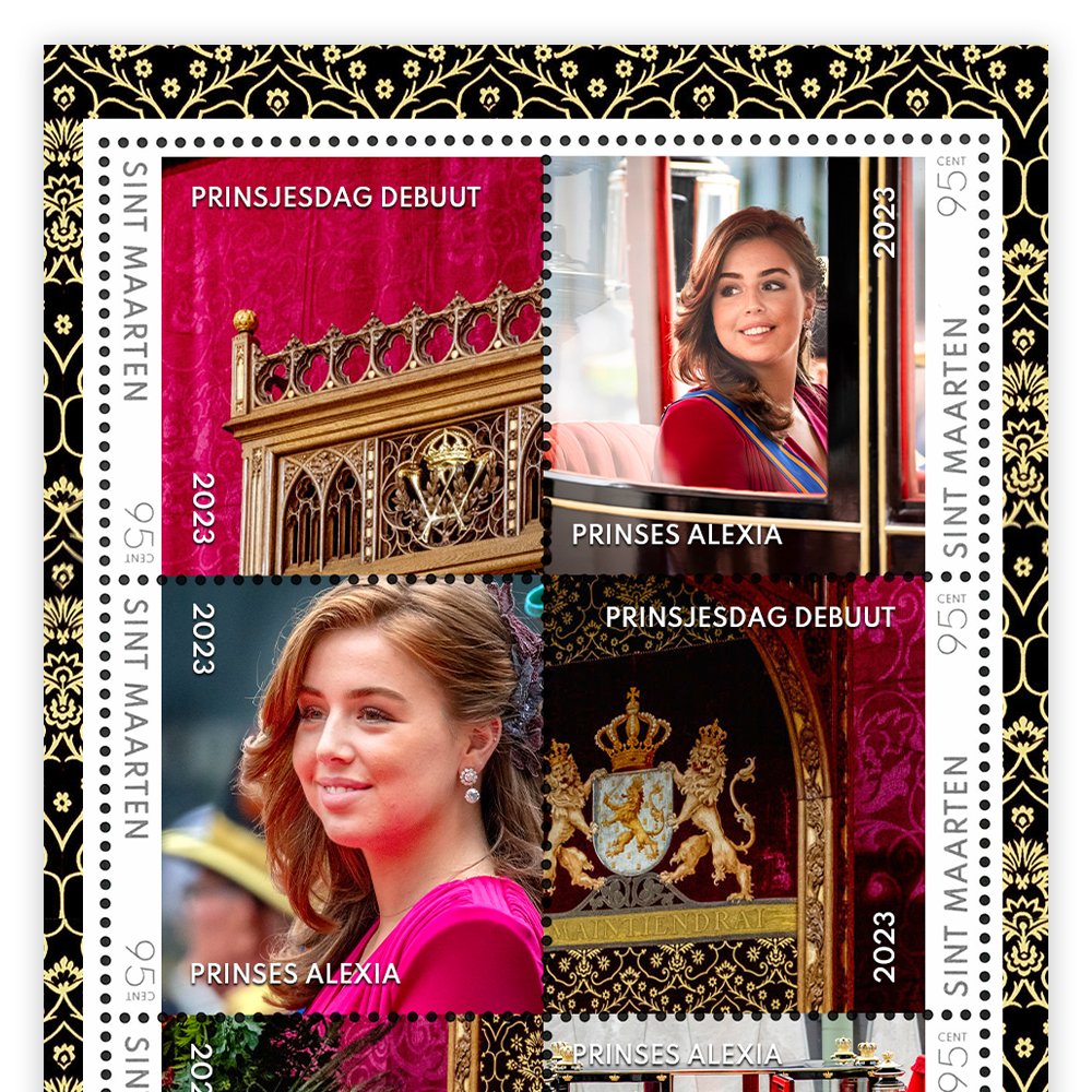 Het Officiële “Prinsjesdag Debuut van Prinses Alexia 2023” Postzegelvel - Edel Collecties