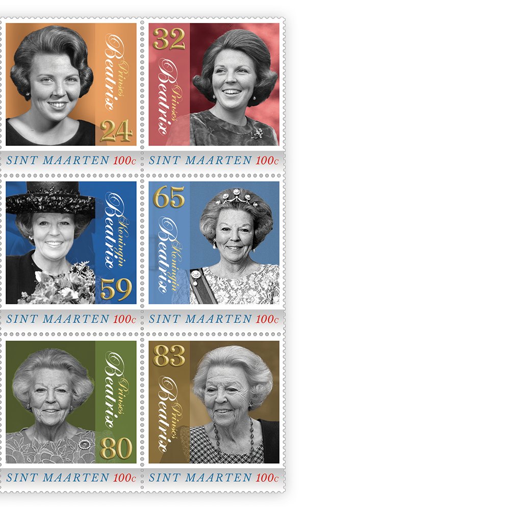 Het "Prinses Beatrix” Postzegelvel - Edel Collecties